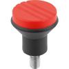 Kipp Mushroom Knobs, external thread, metric K0251.0056X10